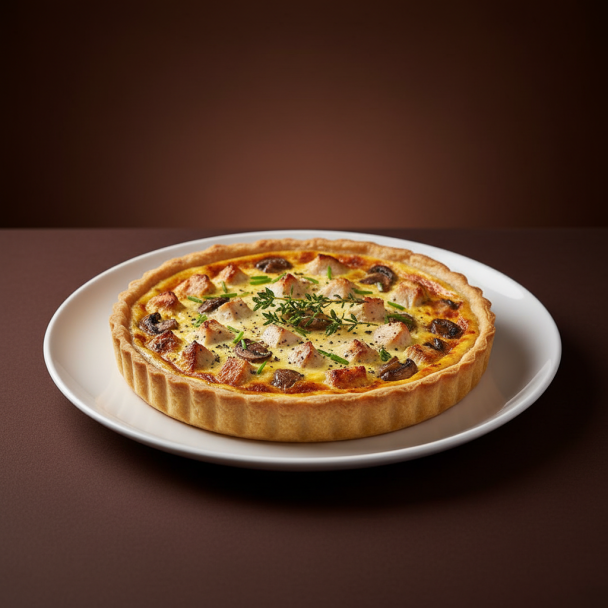 Chicken & Mushroom Quiche