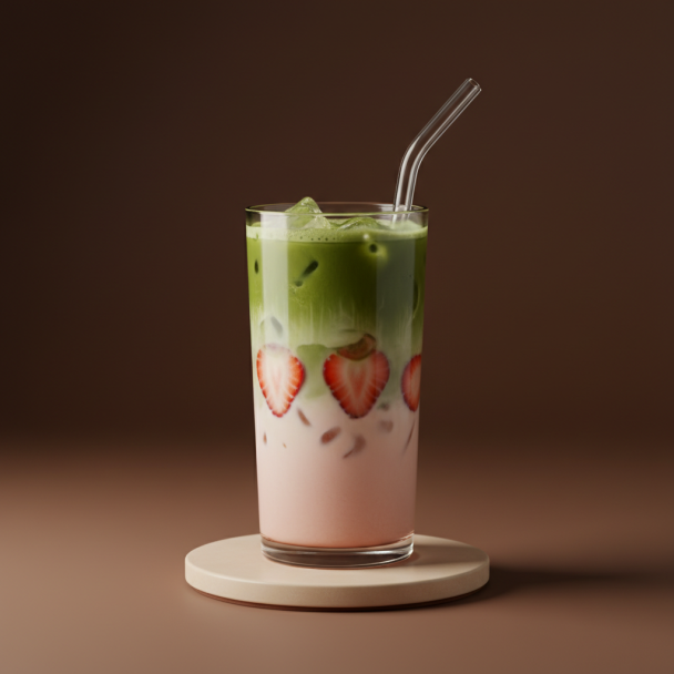 Iced Strawberry Matcha