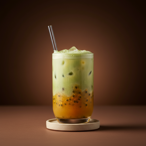 Iced Passion Fruit Matcha